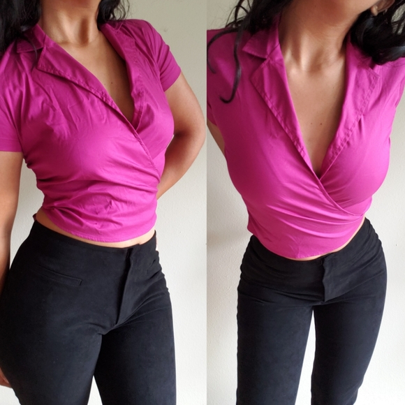 Esprit Y2K  Wrap Top - Picture 2 of 5